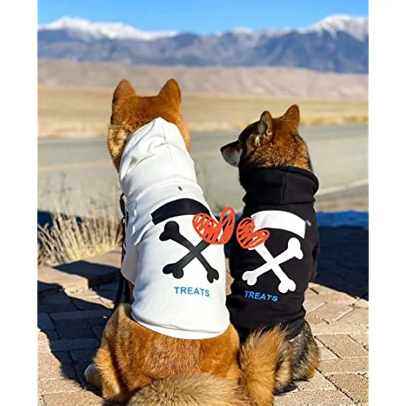 Stylish Dog Hoodie Dog Clothes Streetwear Cotton Sweatshirt Fashion Outfit For Dogs Cats Puppy
