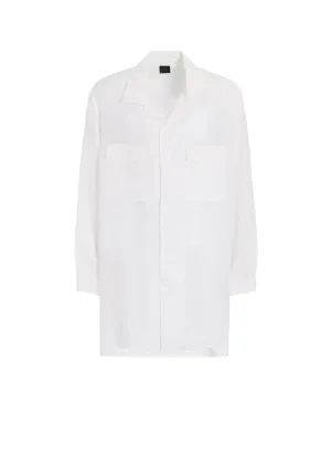 SUIT CELLULOSE POPLIN CDH OPEN COLLAR SHIRT