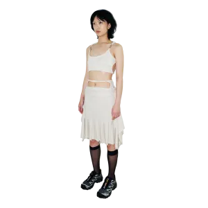 System Midi Skirt — Cream
