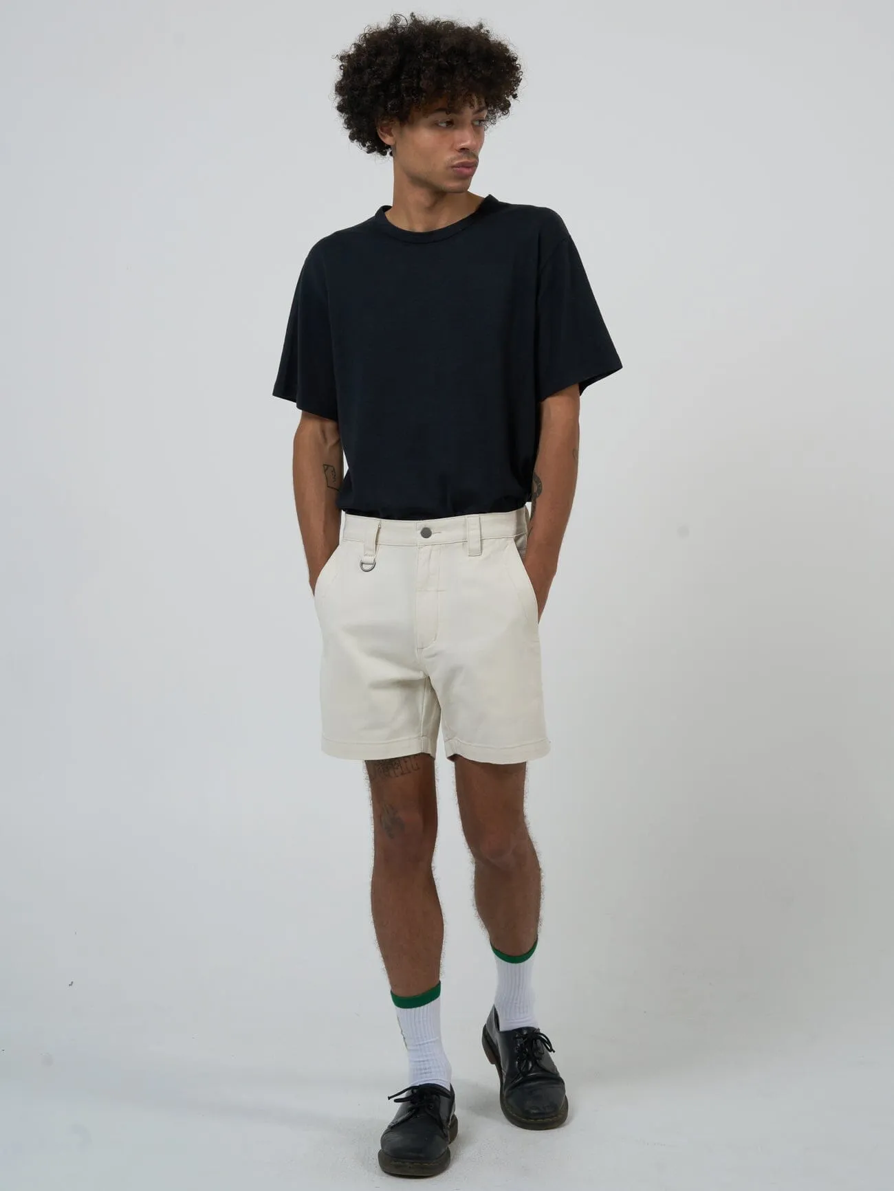 Thrills Union Mandude Work Chino Short - Heritage White