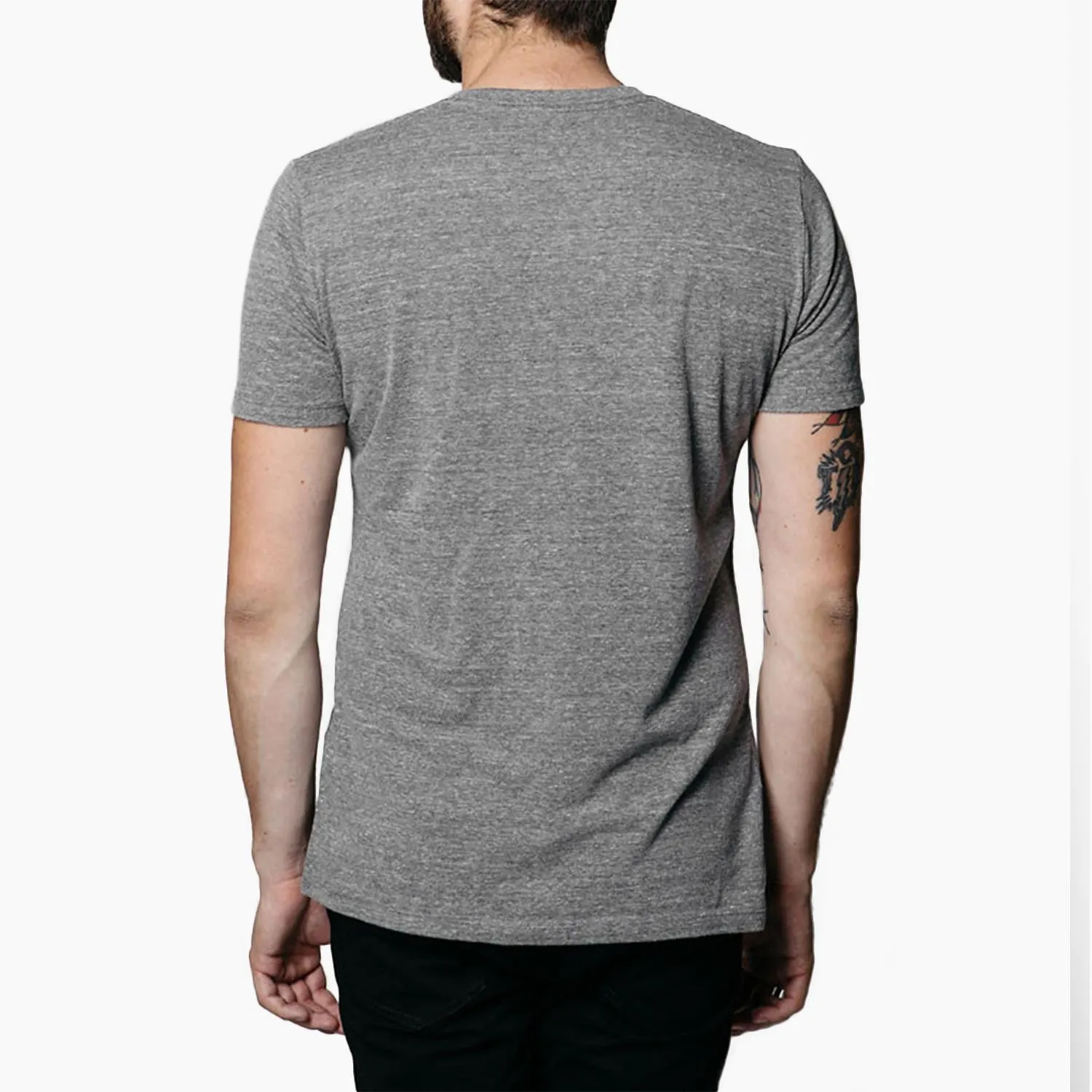 V-Neck Tee (Heather Grey)