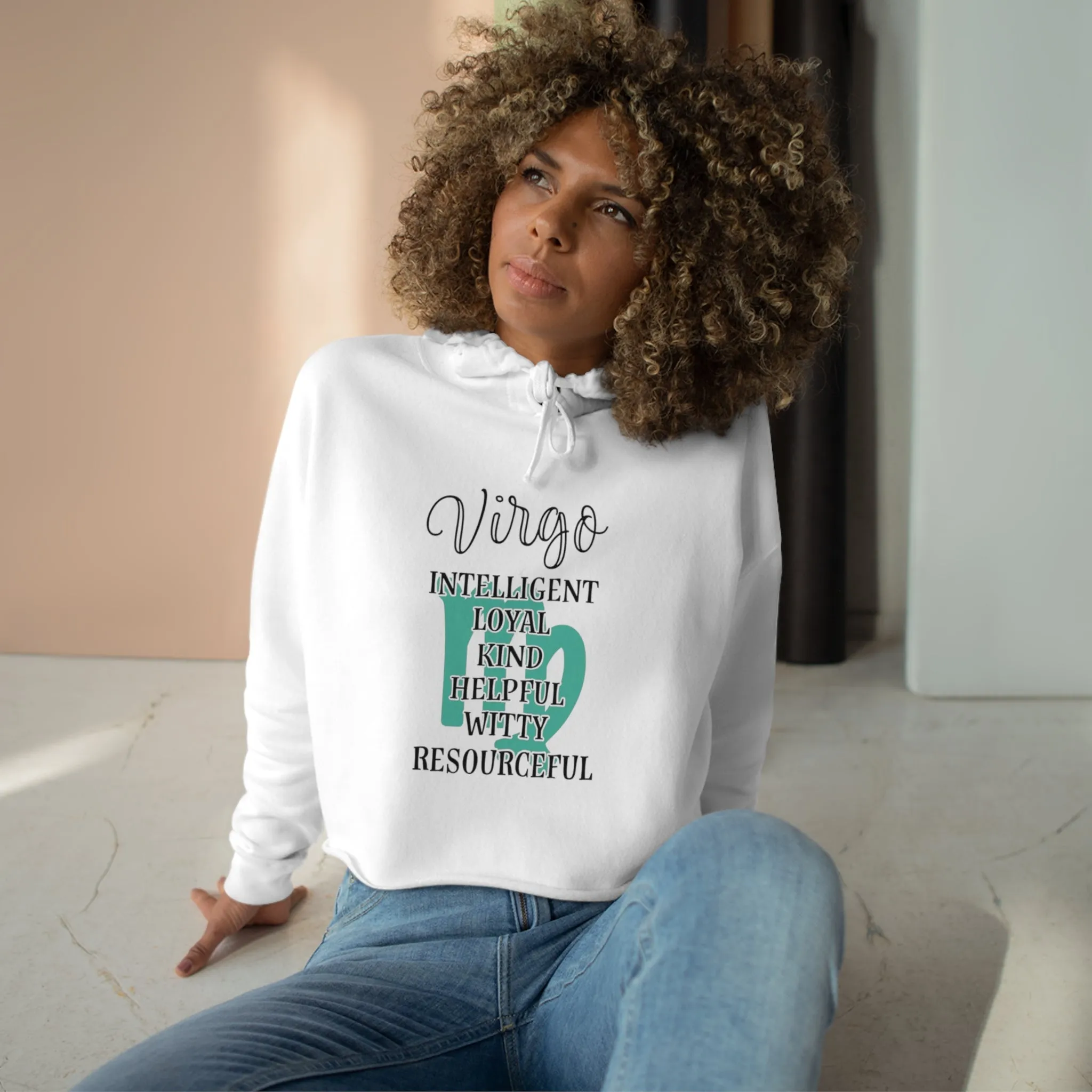 Virgo Zodiac Characteristic hoodie Crop Hoodie