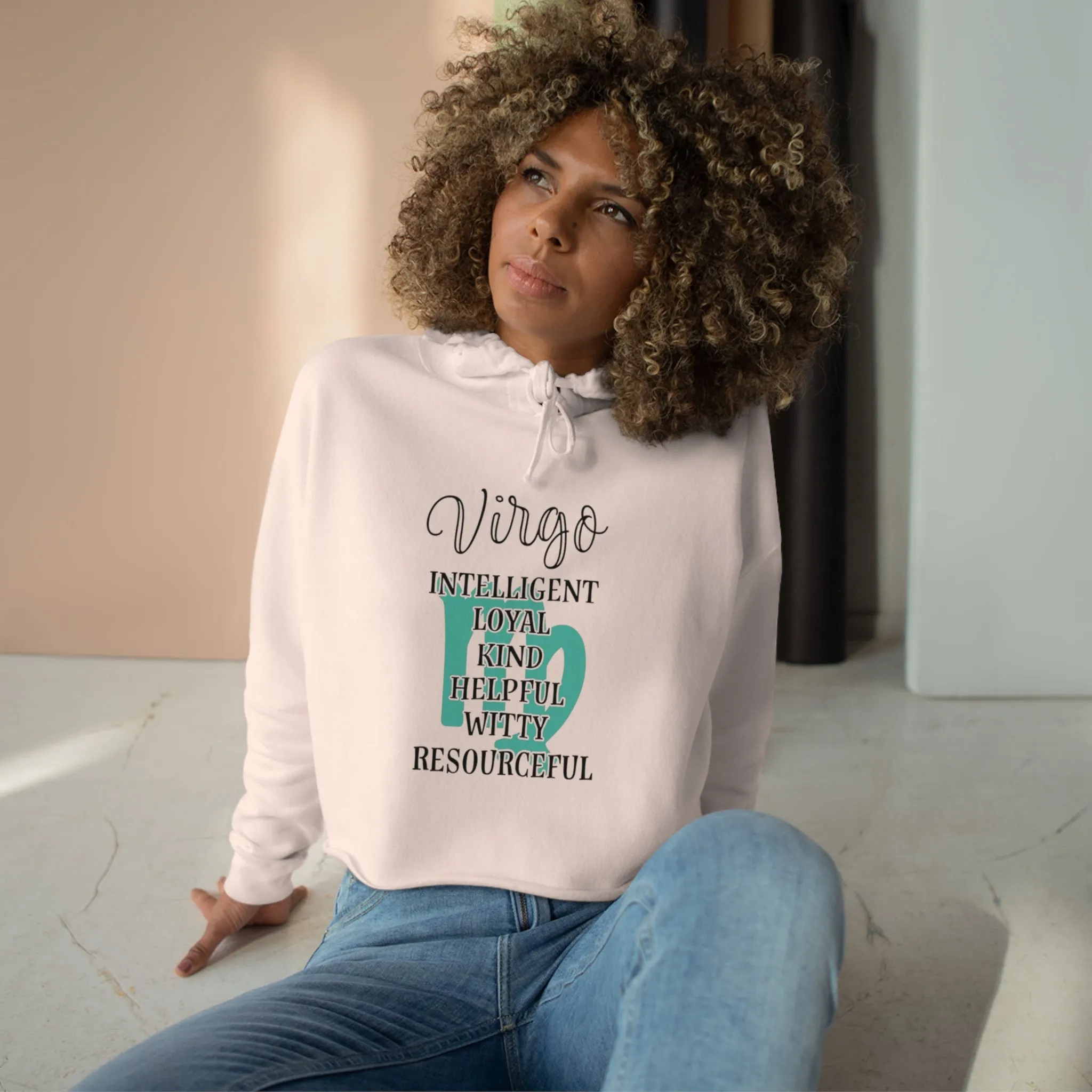 Virgo Zodiac Characteristic hoodie Crop Hoodie