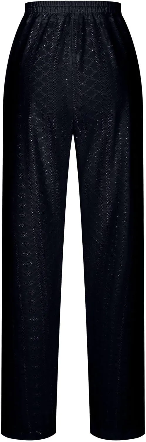 Women Pants Summer Linen Wide Leg Pants Women's Linen Pants Summer Casual High Waist Wide Leg Trousers Pant with