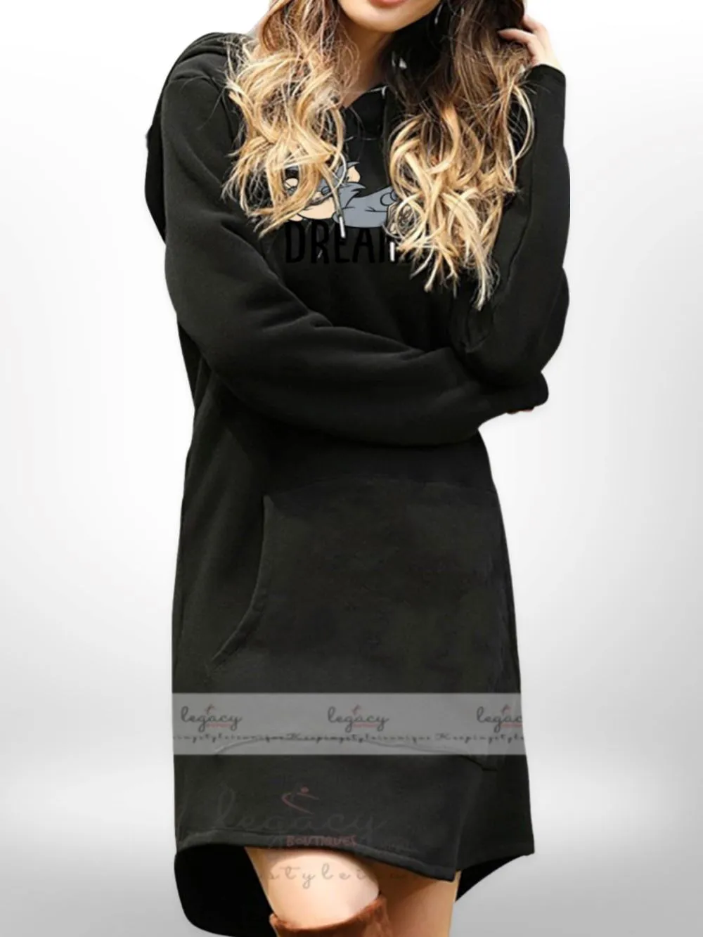 Women's Fashion Hot Collection Hoodies Ladies Long Length Sweatshirt
